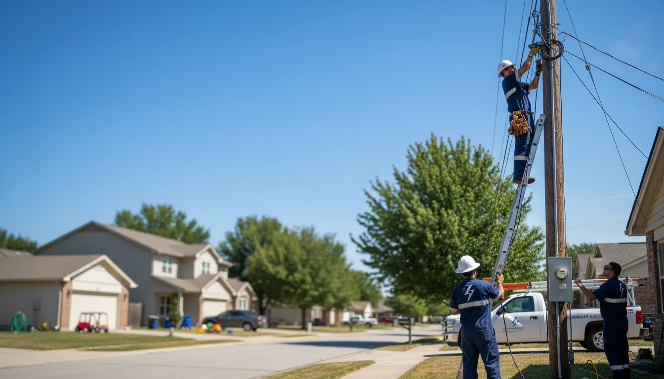 Residential electrician providing installation services in Park Forest, IL